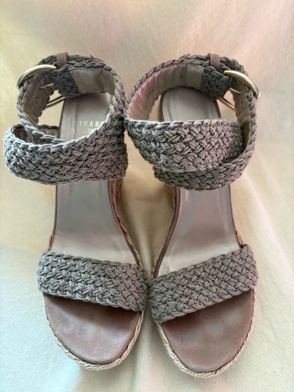 Stuart Weitzman Alex Wedge Jennifer Aniston Wedge Sandals 6.5 - Picture 14 of 14